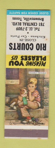 Matchbook Cover - Rio Courts Motel Brownsville TX