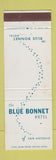 Matchbook Cover - Blue Bonnet Hotel San Antonio TX