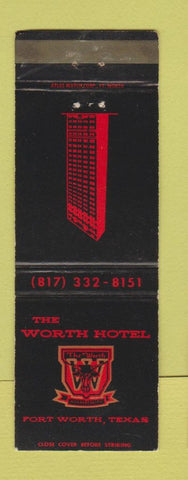 Matchbook Cover - Worth Hotel Fort Worth TX WEAR