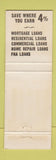 Matchbook Cover - Western Savings and Loan Fort Worth TX WEAR