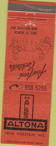 Matchbook Cover - Harlee's Altoona New Hostein WI