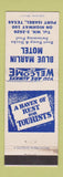 Matchbook Cover - Blue Marlin Motel Port Isabel TX