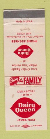 Matchbook Cover - Dairy Queen Jasper TX WEAR