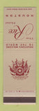 Matchbook Cover - Rice Hotel Houston TX