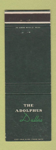 Matchbook Cover - Adolphus Hotel Dallas TX WEAR
