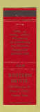 Matchbook Cover - Western Motel Vernon TX
