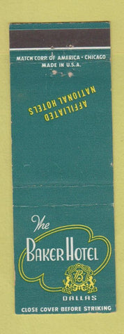 Matchbook Cover - Baker Hotel Dallas TX
