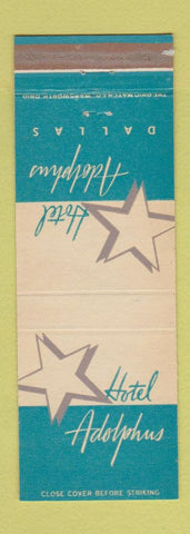 Matchbook Cover - Hotel Adolphus Dallas TX