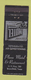 Matchbook Cover - Plaza Motel Restaurant Brownfield TX