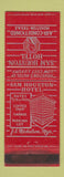 Matchbook Cover - Sam Houston Hotel Houston TX RED WEAR