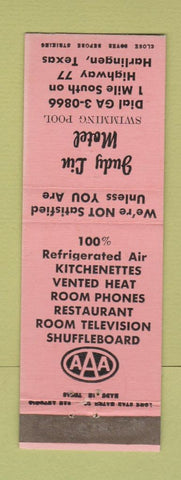 Matchbook Cover - Judy Lin Motel Harlingen TX