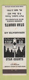 Matchbook Cover - Star Courts Motel Port Isabel TX