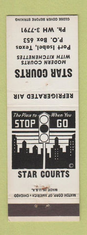 Matchbook Cover - Star Courts Motel Port Isabel TX
