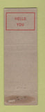 Matchbook Cover - Derricks Restaurant Corsicana TX WEAR