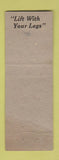 Matchbook Cover - Celanese Corp of America Chemical Plant Bishop TX
