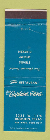 Matchbook Cover - Captain's Table Houston TX WEAR