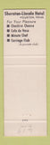 Matchbook Cover - Sheraton Hotel Houston TX