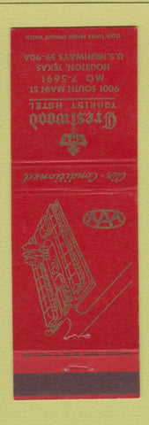 Matchbook Cover - Crestwood Tourist Hotel Houston TX