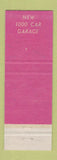Matchbook Cover - Rice Hotel Houston TX BLUE