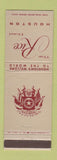 Matchbook Cover - Rice Hotel Houston TX TAN WEAR