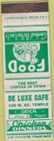 Matchbook Cover - DeLuxe Cafe Chicken Dinners