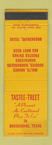 Matchbook Cover - Tastee Treet Restaurant Brookshire TX WEAR