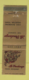 Matchbook Cover - La Vendange Restaurant French Houston TX WEAR