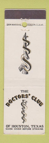 Matchbook Cover - Doctors' Club Houston TX