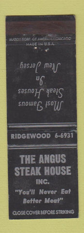 Matchbook Cover - Angus Steak House Madison NJ WEAR