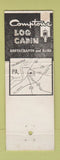 Matchbook Cover - Compton's Lob Cabin Haddon NJ WEAR DD Bean