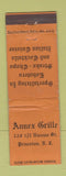 Matchbook Cover - Annex Grille Princeton NJ WORN