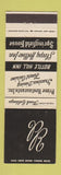 Matchbook Cover - Prime Restaurants Madison Scotch Plains Springfield NJ
