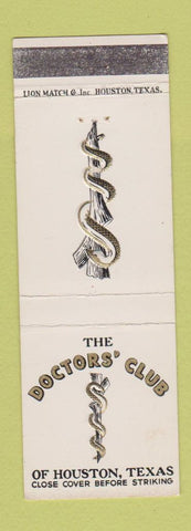 Matchbook Cover - Doctors' Club Houston TX