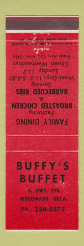 Matchbook Cover - Buffy's Buffet Woodward OK