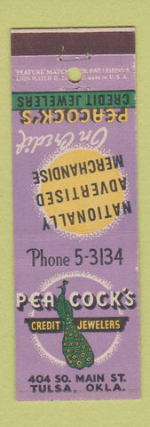 Matchbook Cover - Peacock's Credit Jewelry Tulsa OK feature