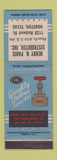 Matchbook Cover - Henry Paris OIC Valves Houston TX