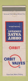 Matchbook Cover - Orbit Valves Tulsa OK
