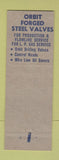 Matchbook Cover - Orbit Valves Tulsa OK