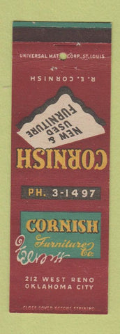 Matchbook Cover - Cornish Furniture Oklahoma City OK