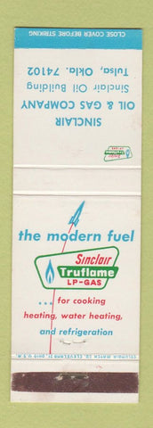 Matchbook Cover - Sinclair LP Gas Propane oil Tulsa OK