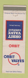 Matchbook Cover - Orbit Valves Tulsa OK