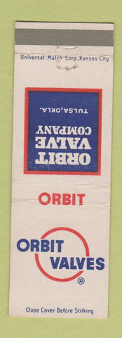 Matchbook Cover - Orbit Valves Tulsa OK