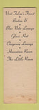 Matchbook Cover - Boston B Tulsa OK bar