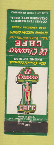 Matchbook Cover - El Charro Mexican Food Oklahoma City OK