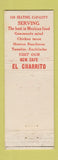 Matchbook Cover - El Charro Mexican Food Oklahoma City OK