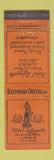 Matchbook Cover - Hotel Lafayette New York City Lion Canada 1929 WEAR