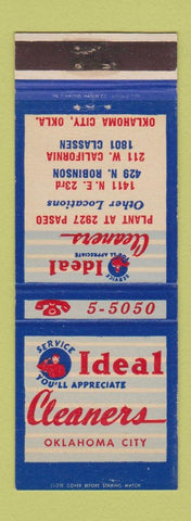 Matchbook Cover - Ideal Cleaners Oklahoma City OK
