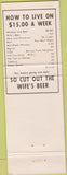 Matchbook Cover - Pioneer Motel Kearney NE