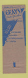 Matchbook Cover - Gray's Jewelry Tulsa OK