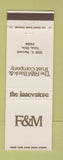 Matchbook Cover - F&M Bank Tulsa OK